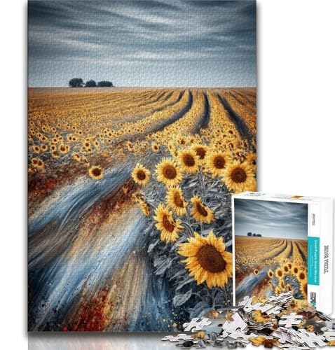 Puzzle für Teenager, 1000 Teile, Sonnenblume, anspruchsvolles Spiel und Familienspiel, Geburtstagsgeschenk, Geschenke, Wandkunst, 38x26cm Puzzle für Teenager, 1000 Teile, Sonnenblume, anspruchsvolles Spiel und Familienspiel, Geburtstagsgeschenk, Geschenke, Wandkunst, 38x26cm von GKJPOXZJ