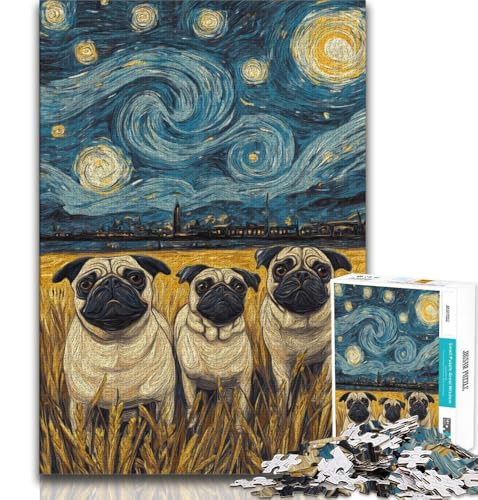 Puzzle für Teenager, 1000 Teile, Stare unter dem Nachthimmel, Spielzeug, Lernspiele, Stressabbau, tolle Geschenke und Spielzeuge, 75x50cm von GKJPOXZJ