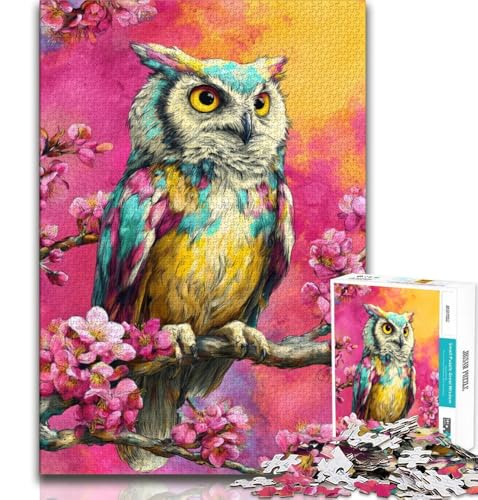 Puzzle für Teenager, 1000 Teile, Tier-Eule, Spielzeug, Lernspiele, Stressabbau, tolle Geschenke und Spielzeuge, 75x50cm Puzzle für Teenager, 1000 Teile, Tier-Eule, Spielzeug, Lernspiele, Stressabbau, tolle Geschenke und Spielzeuge, 75x50cm von GKJPOXZJ