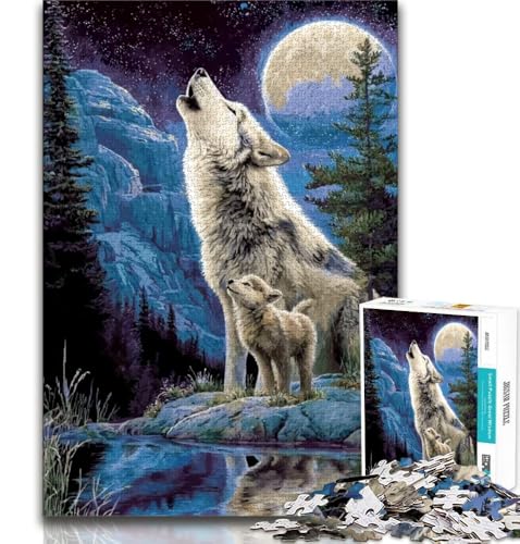 Puzzle für Teenager, 1000 Teile, Tierwolf, anspruchsvolles Spiel und Familienspiel, Geburtstagsgeschenk, Geschenke, Wandkunst, 38x26cm Puzzle für Teenager, 1000 Teile, Tierwolf, anspruchsvolles Spiel und Familienspiel, Geburtstagsgeschenk, Geschenke, Wandkunst, 38x26cm von GKJPOXZJ