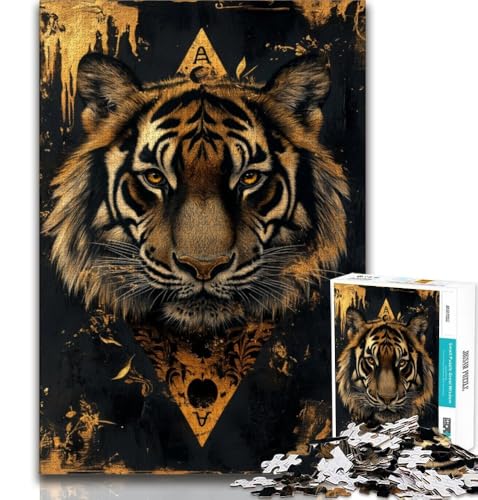 Puzzle für Teenager, 1000 Teile, Tiger Poker, Spielzeug, Lernspiele, Stressabbau, tolle Geschenke und Spielzeuge, 75x50cm Puzzle für Teenager, 1000 Teile, Tiger Poker, Spielzeug, Lernspiele, Stressabbau, tolle Geschenke und Spielzeuge, 75x50cm von GKJPOXZJ