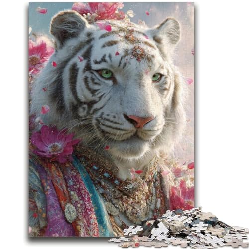 Puzzle für Teenager, 1000 Teile, Tiger im japanischen Stil, 1000 Teile für Teenager, Quizspiel, Wanddekoration, einzigartige Geburtstags (38x26cm) von GKJPOXZJ