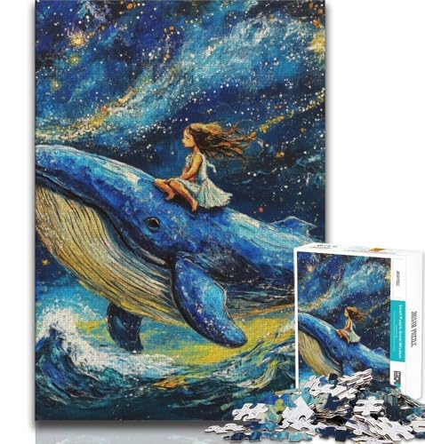 Puzzle für Teenager, 1000 Teile, Wale am Nachthimmel, Spielzeug, Lernspiele, Stressabbau, tolle Geschenke und Spielzeuge, 75x50cm Puzzle für Teenager, 1000 Teile, Wale am Nachthimmel, Spielzeug, Lernspiele, Stressabbau, tolle Geschenke und Spielzeuge, 75x50cm von GKJPOXZJ