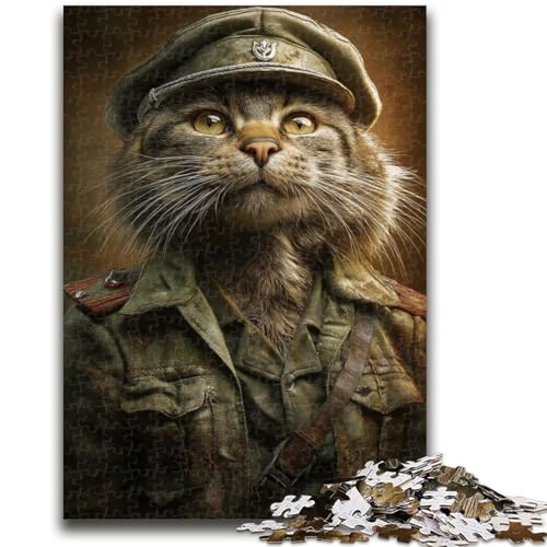 Puzzle für Teenager, 1000 Teile, Warrior Cat, 1000 Teile, Lernspiele, Heimdekoration, geeignet für die Schreibtischdekoration (75x50cm) von GKJPOXZJ