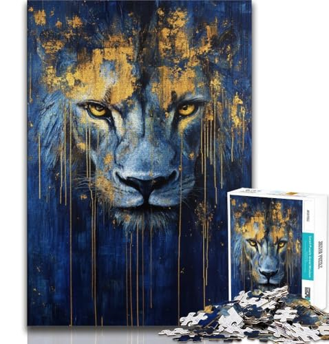 Puzzle für Teenager, 1000 Teile, abstraktes Löwengesicht, Spielzeug, Lernspiele, Stressabbau, tolle Geschenke und Spielzeuge, 75x50cm Puzzle für Teenager, 1000 Teile, abstraktes Löwengesicht, Spielzeug, Lernspiele, Stressabbau, tolle Geschenke und Spielzeuge, 75x50cm von GKJPOXZJ