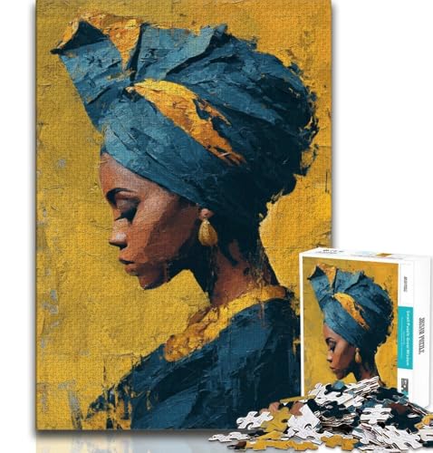 Puzzle für Teenager, 1000 Teile, afrikanische Frau, Spielzeug, Lernspiele, Stressabbau, tolle Geschenke und Spielzeuge, 75x50cm Puzzle für Teenager, 1000 Teile, afrikanische Frau, Spielzeug, Lernspiele, Stressabbau, tolle Geschenke und Spielzeuge, 75x50cm von GKJPOXZJ