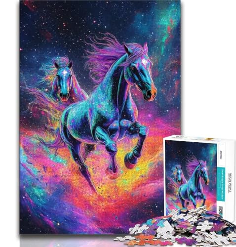 Puzzle für Teenager, 1000 Teile, buntes Pferd, Spielzeug, Lernspiele, Stressabbau, tolle Geschenke und Spielzeuge, 75x50cm Puzzle für Teenager, 1000 Teile, buntes Pferd, Spielzeug, Lernspiele, Stressabbau, tolle Geschenke und Spielzeuge, 75x50cm von GKJPOXZJ