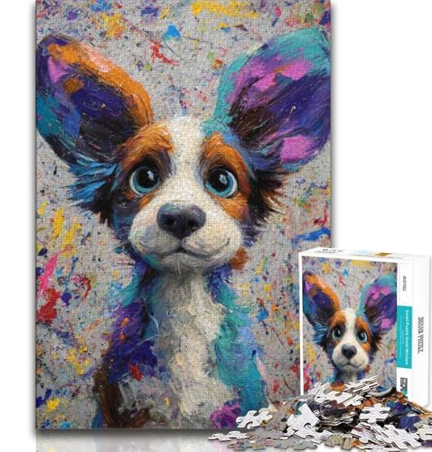 Puzzle für Teenager, 1000 Teile, glücklicher Hund, hilft dem Gehirn, süchtig machendes Spielzeug zu trainieren, um Geduld zu fördern, perfekte Dekoration, 75x50cm Puzzle für Teenager, 1000 Teile, glücklicher Hund, hilft dem Gehirn, süchtig machendes Spielzeug zu trainieren, um Geduld zu fördern, perfekte Dekoration, 75x50cm von GKJPOXZJ