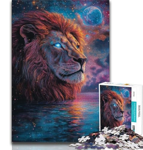 Puzzle für Teenager, 1000 Teile, kosmischer Löwe, Spielzeug, Lernspiele, Stressabbau, tolle Geschenke und Spielzeuge, 75x50cm Puzzle für Teenager, 1000 Teile, kosmischer Löwe, Spielzeug, Lernspiele, Stressabbau, tolle Geschenke und Spielzeuge, 75x50cm von GKJPOXZJ