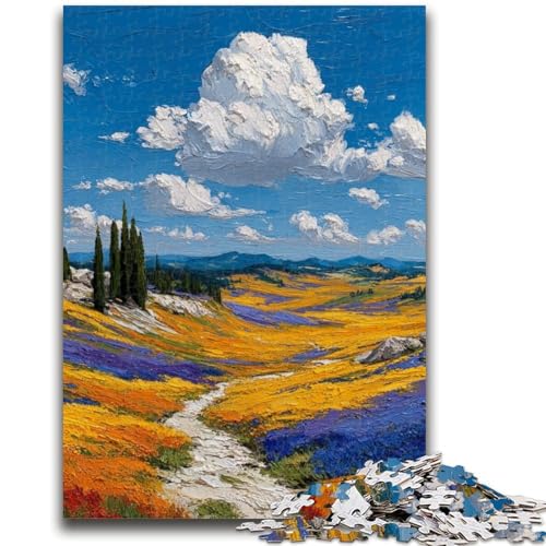 Puzzle für Teenager, 1000 Teile, lebendige Landschaftsmalerei-Puzzles für Erwachsene, ganze Familie ab 14 Jahren (50x75cm) von GKJPOXZJ