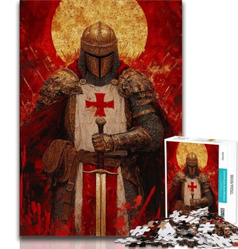 Puzzle für Teenager, 1000 Teile, mittelalterliches Ritter- und Kriegergemälde, Stressabbau, schwierige Herausforderung, einzigartige Heimdekoration und Geschenke, 75x50cm Puzzle für Teenager, 1000 Teile, mittelalterliches Ritter- und Kriegergemälde, Stressabbau, schwierige Herausforderung, einzigartige Heimdekoration und Geschenke, 75x50cm von GKJPOXZJ
