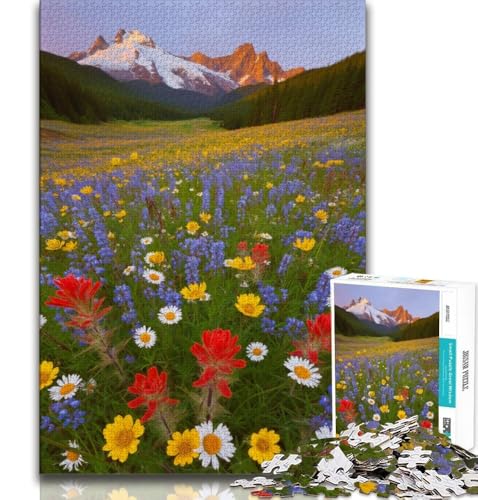 Puzzle für Teenager, 1000 Teile, schöner Bergfluss, Spielzeug, Lernspiele, Stressabbau, tolle Geschenke und Spielzeuge, 38x26cm von GKJPOXZJ