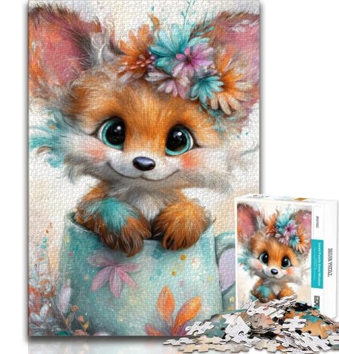 Puzzle für Teenager, 1000 Teile, süßer Fuchs, Spielzeug, Lernspiele, Stressabbau, tolle Geschenke und Spielzeuge, 75x50cm Puzzle für Teenager, 1000 Teile, süßer Fuchs, Spielzeug, Lernspiele, Stressabbau, tolle Geschenke und Spielzeuge, 75x50cm von GKJPOXZJ