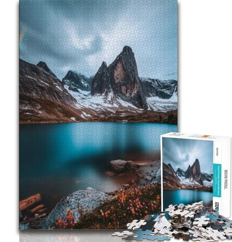 Puzzle für Teenager, 1000 Teile, wunderschöne Berge und Seen, pädagogisches Spielzeug zum Stressabbau, ganze Familie, 38x26cm von GKJPOXZJ