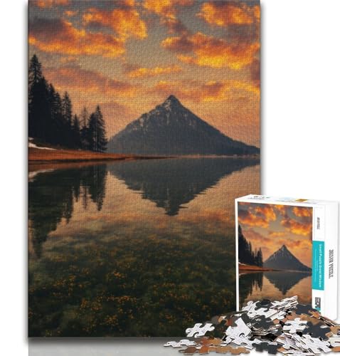 Puzzle für Teenager, 1000 Teile, wunderschöne Berge und Seen, pädagogisches Spielzeug zum Stressabbau, ganze Familie, 38x26cm von GKJPOXZJ