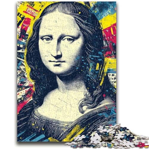 Puzzle für Teenager, 1000-teilige Mona Lisa-Puzzles für Erwachsene, ganze Familie ab 14 Jahren (50x75cm) von GKJPOXZJ