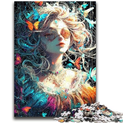 Puzzle für Teenager, 1000-teiliges Anime-Mädchen-Puzzle für Erwachsene, ganze Familie ab 14 Jahren (50x75cm) von GKJPOXZJ