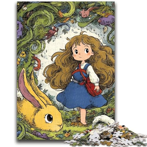 Puzzle für Teenager, 1000-teiliges Anime-Mädchen-Puzzle für Erwachsene, ganze Familie ab 14 Jahren (50x75cm) von GKJPOXZJ
