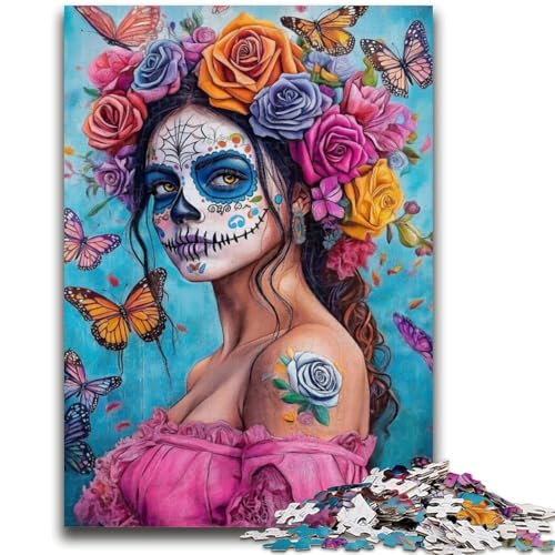 Puzzle für Teenager, 1000-teiliges Fantasy-Skelett-Puzzle für Erwachsene, ganze Familie ab 14 Jahren (50x75cm) von GKJPOXZJ