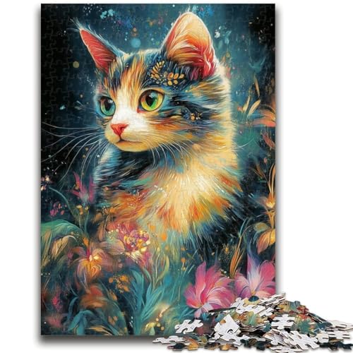 Puzzle für Teenager, 1000-teiliges Katzenporträt-Puzzle für Erwachsene, ganze Familie ab 14 Jahren (26x38cm) von GKJPOXZJ