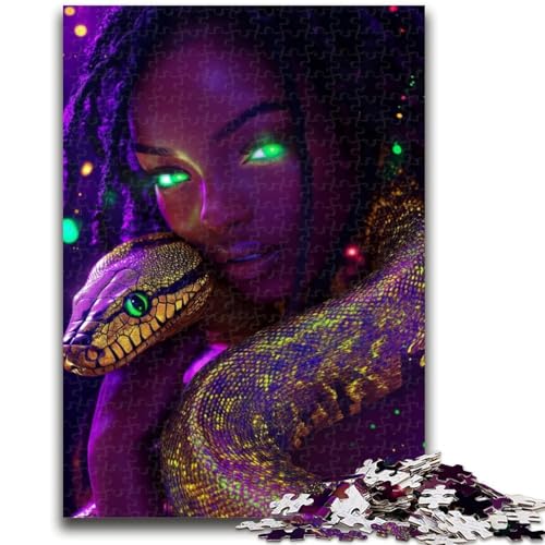 Puzzle für Teenager, 1000-teiliges Schlangenfrauen-Puzzle für Erwachsene, ganze Familie ab 14 Jahren (50x75cm) von GKJPOXZJ