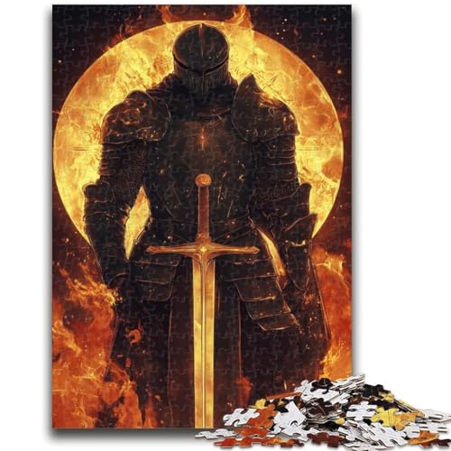 Puzzle für Teenager, 1000-teiliges mittelalterliches Ritterpuzzle für Erwachsene, ganze Familie ab 14 Jahren (26x38cm) von GKJPOXZJ