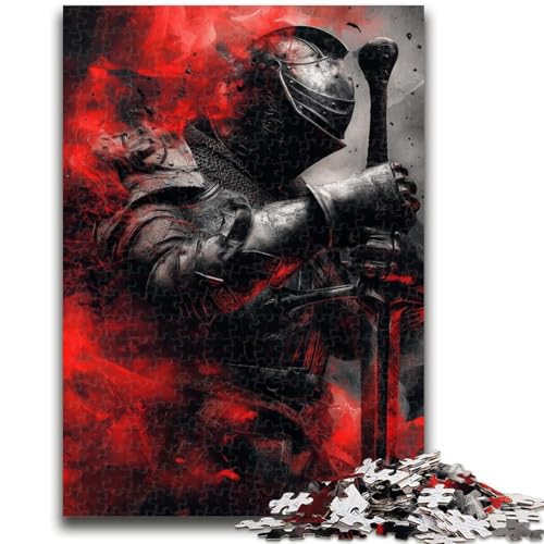 Puzzle für Teenager, 1000-teiliges mittelalterliches Ritterpuzzle für Erwachsene, ganze Familie ab 14 Jahren (50x75cm) von GKJPOXZJ