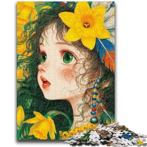 Puzzle für Teenager, Anime-Mädchen, 1000 Teile, anspruchsvolles Spiel, ganze Familie (38x26cm) von GKJPOXZJ