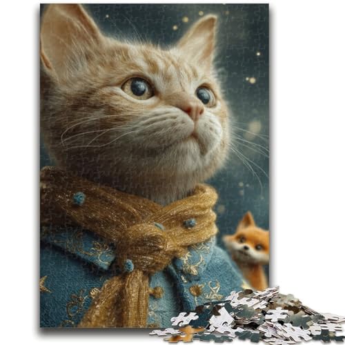 Puzzle für Teenager, Der kleine Prinz und die Katze, 1000 Teile, Stressabbau, Staycation, Zeitvertreib, Eltern-Kind-Interaktion (75x50cm) von GKJPOXZJ