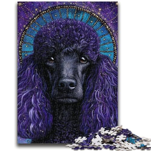 Puzzle für Teenager, Pudel, 1000 Teile, anspruchsvolles Spiel, ganze Familie (75x50cm) von GKJPOXZJ