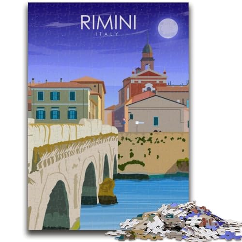Puzzle für Teenager, Rimini, Italien, Reiseposter, Teenager-Puzzle, dekomprimierendes intellektuelles Lernspielzeug, perfekte Dekoration (50x75cm) von GKJPOXZJ