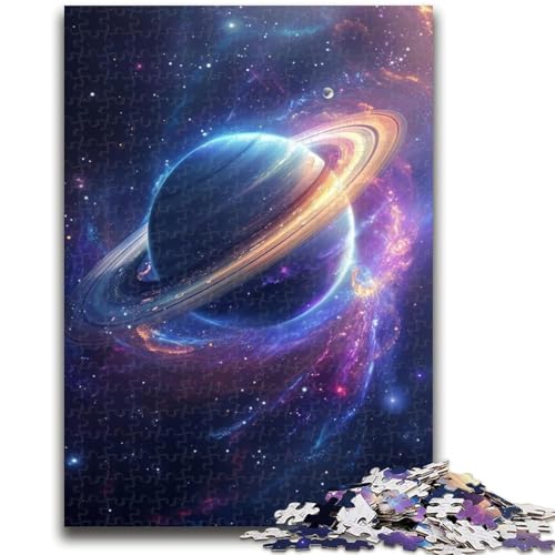 Puzzle mit 1000 Teilen für Erwachsene, Planet, Bunte Polarlichter, Puzzles für Teenager, Herausforderung der Gehirnintelligenz, süchtig machendes Spielzeug für die Heimdekoration (26x38cm) von GKJPOXZJ