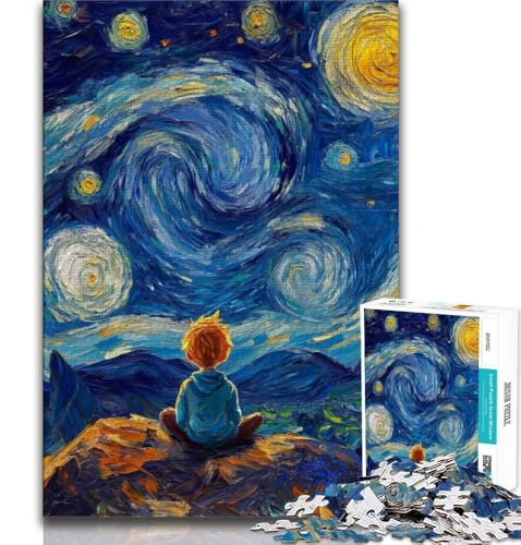Puzzle mit 1000 Teilen für Teenager, Der kleine Prinz des Nachthimmels, anspruchsvolles Spiel und Lernspiel für die ganze Familie zum Geburtstag, Weihnachten, 75x50cm Puzzle mit 1000 Teilen für Teenager, Der kleine Prinz des Nachthimmels, anspruchsvolles Spiel und Lernspiel für die ganze Familie zum Geburtstag, Weihnachten, 75x50cm von GKJPOXZJ