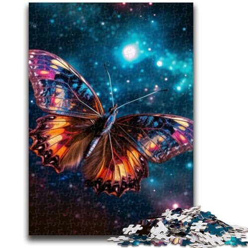 Puzzle mit 1000 Teilen für Teenager, Galaxie-Schmetterlings-Puzzles für Erwachsene, Lernspiel-Herausforderung, Spielzeug-Angebot als Geschenk für die ganze Familie (75x50cm) von GKJPOXZJ