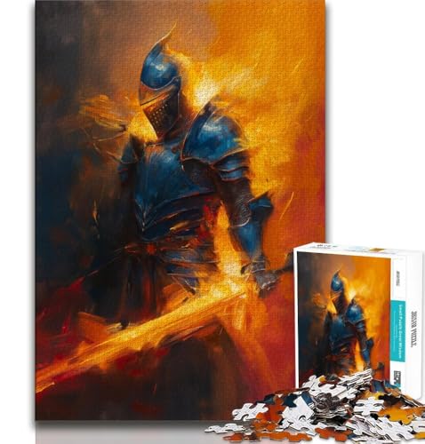 Puzzle mit 1000 Teilen für Teenager, mittelalterlicher majestätischer Ritter, hilft dem Gehirn beim Trainieren, süchtig machendes Spielzeug, um Geduld zu fördern, perfekte Dekoration, 38x26cm Puzzle mit 1000 Teilen für Teenager, mittelalterlicher majestätischer Ritter, hilft dem Gehirn beim Trainieren, süchtig machendes Spielzeug, um Geduld zu fördern, perfekte Dekoration, 38x26cm von GKJPOXZJ