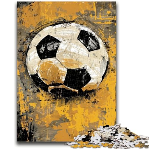 Puzzles für Erwachsene, 1000 Bunte Fußball-Puzzles für Erwachsene, Lernspielzeug, Familienspiele, einzigartige Geburtstags- und Geschenkideen (75x50cm) von GKJPOXZJ
