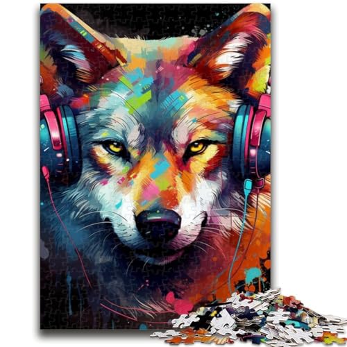 Puzzles für Erwachsene und Jugendliche, 1000 Teile, Art Wolf, 1000-teiliges Puzzle, pädagogisches Spielzeug zum Stressabbau, Geschenke für Freunde und Familie (50x75cm) von GKJPOXZJ