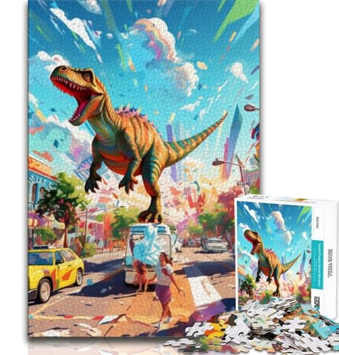 Puzzles für Erwachsene und Jugendliche, 1000 Teile, Dinosaurierwelt, Lernspiele, Heimdekoration, Lernspiel für Geburtstag, Weihnachten, 75x50cm von GKJPOXZJ