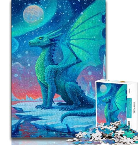 Puzzles für Erwachsene und Jugendliche, 1000 Teile, Eisdrache, Spielzeug, Lernspiele, Stressabbau, Eltern-Kind-Interaktion, 75x50cm Puzzles für Erwachsene und Jugendliche, 1000 Teile, Eisdrache, Spielzeug, Lernspiele, Stressabbau, Eltern-Kind-Interaktion, 75x50cm von GKJPOXZJ