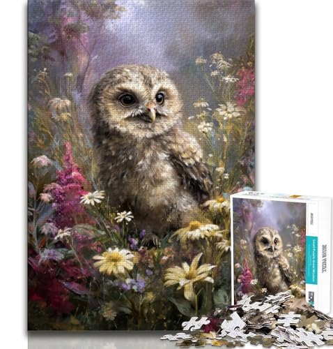 Puzzles für Erwachsene und Jugendliche, 1000 Teile, Eule, Spielzeug, Lernspiele, Stressabbau, einzigartige Geburtstags- und Geschenkideen, 75x50cm von GKJPOXZJ