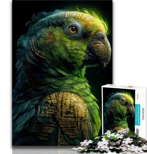 Puzzles für Erwachsene und Jugendliche, 1000 Teile, kosmischer Papagei, pädagogisches Spielzeug zum Stressabbau, ganze Familie, 38x26cm Puzzles für Erwachsene und Jugendliche, 1000 Teile, kosmischer Papagei, pädagogisches Spielzeug zum Stressabbau, ganze Familie, 38x26cm von GKJPOXZJ