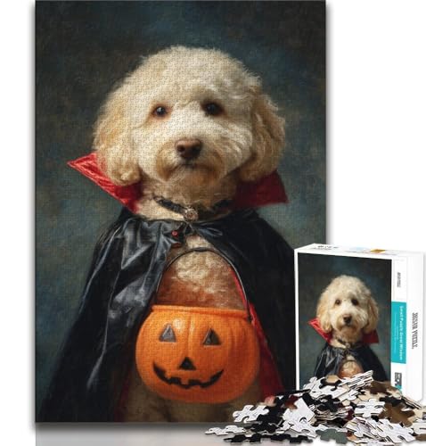 Puzzles für Erwachsene und Jugendliche, Kürbishund-Puzzle, anspruchsvolles Spiel, ganze Familie, 38x26cm Puzzles für Erwachsene und Jugendliche, Kürbishund-Puzzle, anspruchsvolles Spiel, ganze Familie, 38x26cm von GKJPOXZJ