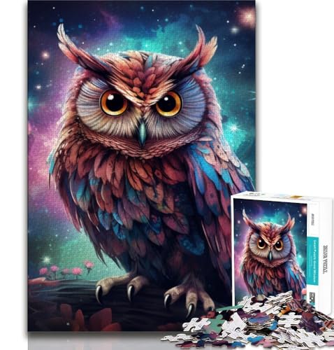 Puzzles für Erwachsene und Jugendliche, Puzzle „Galaxie-Eule“, anspruchsvolles Spiel, ganze Familie, 38x26cm Puzzles für Erwachsene und Jugendliche, Puzzle „Galaxie-Eule“, anspruchsvolles Spiel, ganze Familie, 38x26cm von GKJPOXZJ