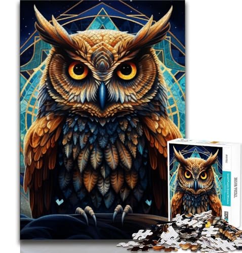Puzzles für Erwachsene und Jugendliche, Puzzle „Galaxie-Eule“, anspruchsvolles Spiel, ganze Familie, 38x26cm Puzzles für Erwachsene und Jugendliche, Puzzle „Galaxie-Eule“, anspruchsvolles Spiel, ganze Familie, 38x26cm von GKJPOXZJ