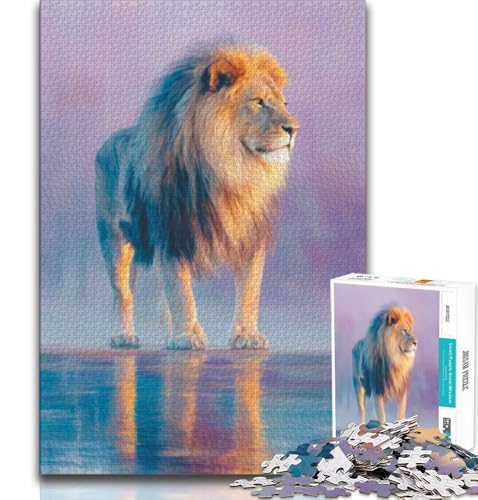 Puzzles für Erwachsene und Jugendliche, Puzzle „Majestätischer Löwe“, anspruchsvolles Spiel, ganze Familie, 38x26cm Puzzles für Erwachsene und Jugendliche, Puzzle „Majestätischer Löwe“, anspruchsvolles Spiel, ganze Familie, 38x26cm von GKJPOXZJ