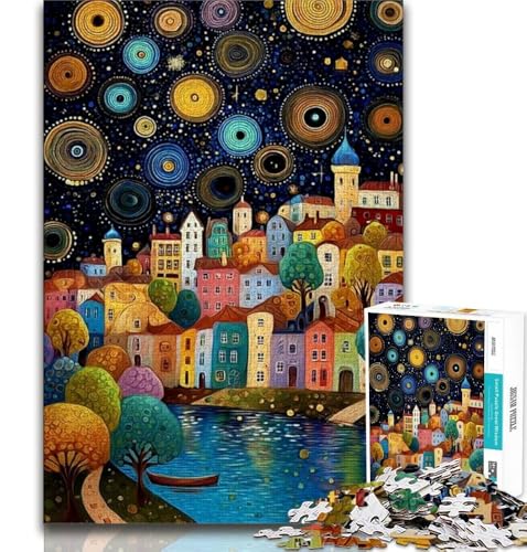 Puzzles für Erwachsene und Jugendliche, Puzzle „Stadtlandschaftskunst“, anspruchsvolles Spiel und Lernspiel für die ganze Familie zum Geburtstag, Weihnachten, 38x26cm Puzzles für Erwachsene und Jugendliche, Puzzle „Stadtlandschaftskunst“, anspruchsvolles Spiel und Lernspiel für die ganze Familie zum Geburtstag, Weihnachten, 38x26cm von GKJPOXZJ