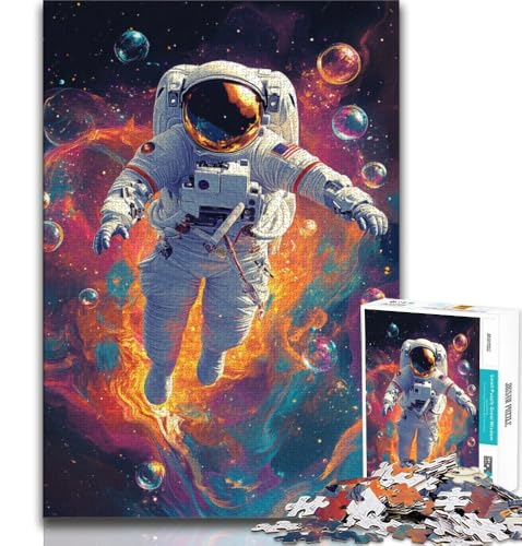 Puzzles für Erwachsene und Jugendliche, Puzzle „Weltraum-Astronaut“, anspruchsvolles Spiel und Lernspiel für die ganze Familie zum Geburtstag, Weihnachten, 38x26cm von GKJPOXZJ