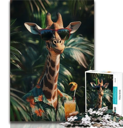 Puzzles für Erwachsene und Jugendliche, Puzzle Dschungelgiraffe, anspruchsvolles Spiel, ganze Familie, 38x26cm Puzzles für Erwachsene und Jugendliche, Puzzle Dschungelgiraffe, anspruchsvolles Spiel, ganze Familie, 38x26cm von GKJPOXZJ