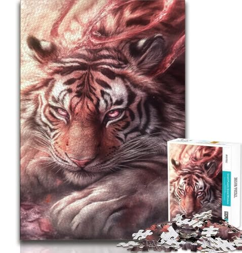 Puzzles für Erwachsene und Jugendliche, Puzzle Fantasy Tiger, anspruchsvolles Spiel, ganze Familie, 38x26cm Puzzles für Erwachsene und Jugendliche, Puzzle Fantasy Tiger, anspruchsvolles Spiel, ganze Familie, 38x26cm von GKJPOXZJ