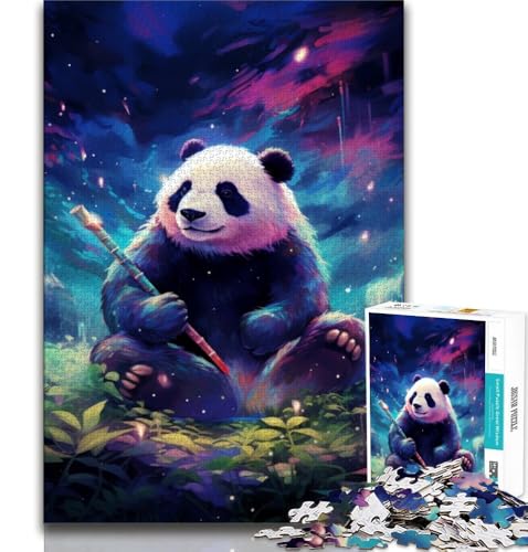 Puzzles für Erwachsene und Jugendliche, Puzzle Galaxy Panda, anspruchsvolles Spiel, ganze Familie, 38x26cm von GKJPOXZJ